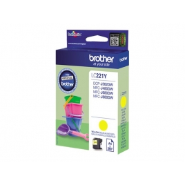 Cartucho Brother LC221 Yellow DCP J562DW MFC J480DW J680DW J880DW