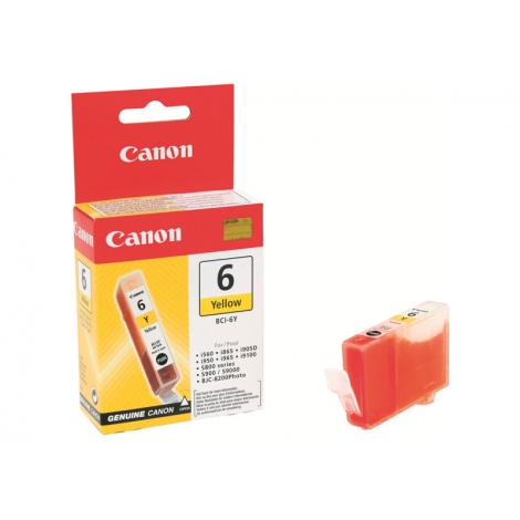 Cartucho Canon BCI-6 Yellow I560/I865/I950/I965/S800series/S900/S9000