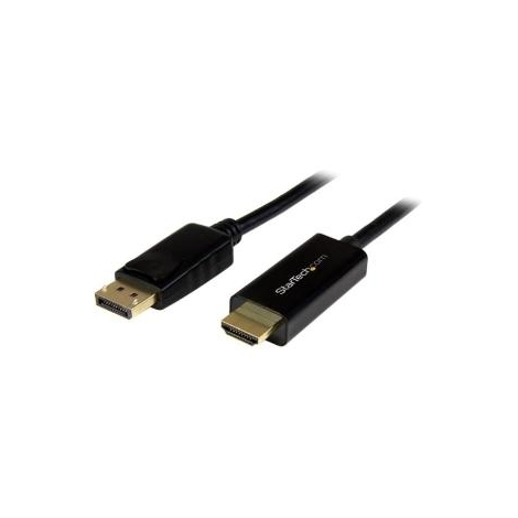 Cable Startech DisplayPort Macho / HDMI Macho 2M Ultra HD 4K Black
