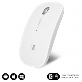 Mouse Subblim Wireless Optical Dual Slim White