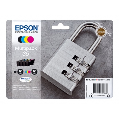 Cartucho Epson 35 Multipack WF-4720DWF WF-7425DWF WF-7430DTWF WF-4740DTWF