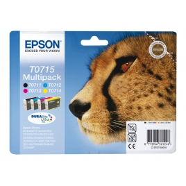 Cartucho Epson T0715 Multipack Stylus D78/D92/D120/Dx4000/Dx5000/Dx6000/Dx7400/Sx105/Bx300f