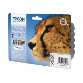 Cartucho Epson T0715 Multipack Stylus D78/D92/D120/Dx4000/Dx5000/Dx6000/Dx7400/Sx105/Bx300f