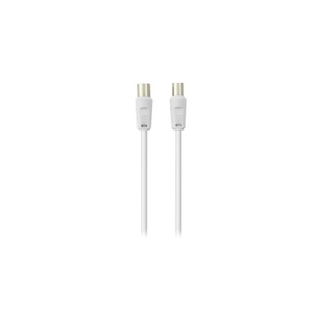 Cable Belkin Antena TV Macho / Hembra 5M White Acodado