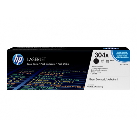 Toner HP 304A Black Dualpack CP2025 CM2320 2X 3500 PAG