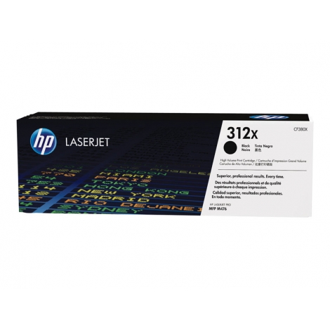 Toner HP 312X Black Gran Capacidad Dualpack MFP M476 2X 4400 PAG