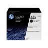 Toner HP 55X Black Gran Capacidad Dualpack P3015 2X 12500 PAG
