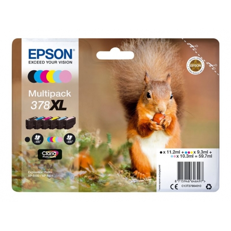 Cartucho Epson 378XL Multipack Expression Photo XP-8605 XP-8700
