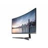 Monitor Samsung 34" Uwqhd C34h890wgu Curvo 3440X1440 4ms HDMI DP USB USB-C Reg Silver