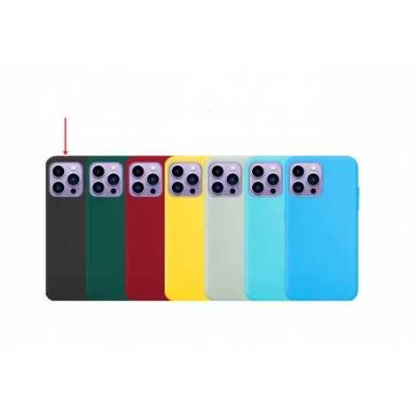 Funda Movil Back Cover HT Silicona Black iPhone 14 PRO