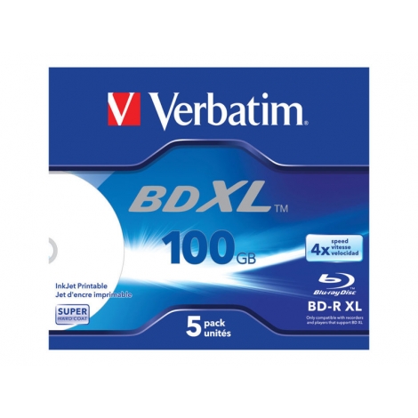 BLU-RAY BD-R Verbatim 100GB 4X Caja 5U
