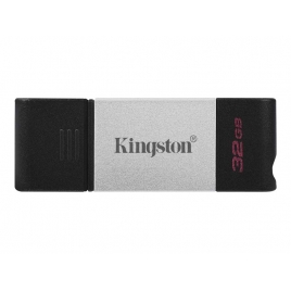 Memoria USB-C 32GB Kingston DT80 Silver / Black