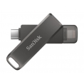 Memoria USB-C / Lightning 128GB Sandisk Ixpand Luxe Silver / Black