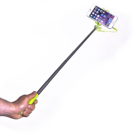Soporte Selfie Celly Mini con Disparador Jack Green