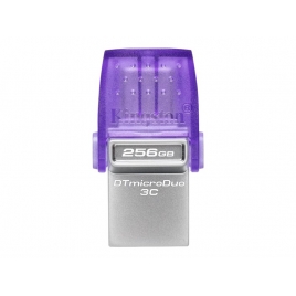 Memoria USB-C / USB 3.2 256GB Kingston DT Micro DUO G3 OTG Purple