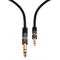 Cable Kablex Audio Jack 6.3MM Macho / Jack 3.5MM Macho 2M