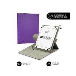 Funda Tablet Subblim Rotate 360 Executive Case 10.1" Purple