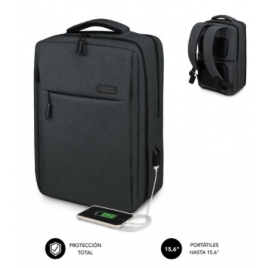 Mochila Portatil Subblim Traveller AIR Padding Backpack 15.6" Grey