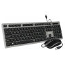 Teclado + Mouse Subblim USB Plano Silent Ergo Grey