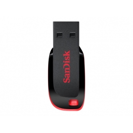 Memoria USB 16GB Sandisk Cruzer Blade Black / red
