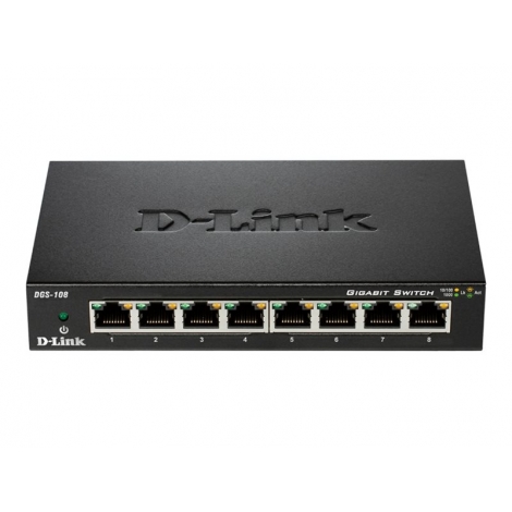 Switch D-LINK DGS-108 10/100/1000 8 Puertos