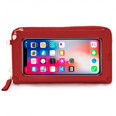 Funda Movil Cool BAG Horizontal Universal Hasta 6.7" Garnet