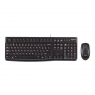 Teclado + Mouse Logitech Desktop MK120 USB Black
