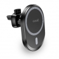 Soporte Coche Universal Cool Magnetico Cargador QI Rejilla Black