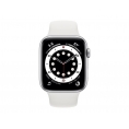 Apple Watch Serie 6 GPS + Cell 44MM Silver Aluminium + Correa Sport White