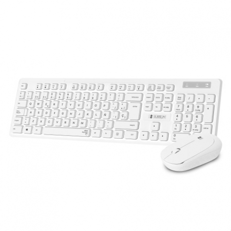 Teclado + Mouse Subblim Wireless Business Slim Silent White