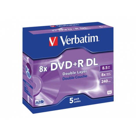 DVD+R Verbatim 8.5GB 8X Caja 5U
