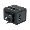 Cargador USB Mobilis Black Travel 2Xusb