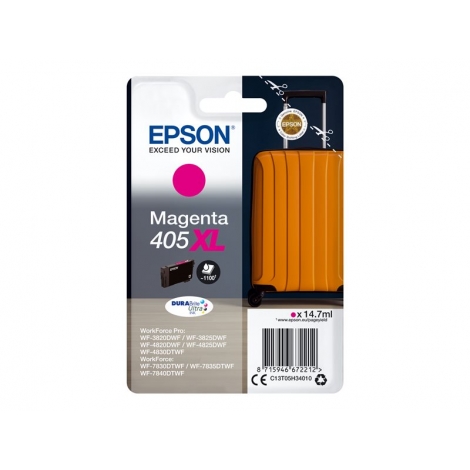 Cartucho Epson 405XL Magenta WF-3820 WF-3825 WF-4820 WF-4825 WF-4830