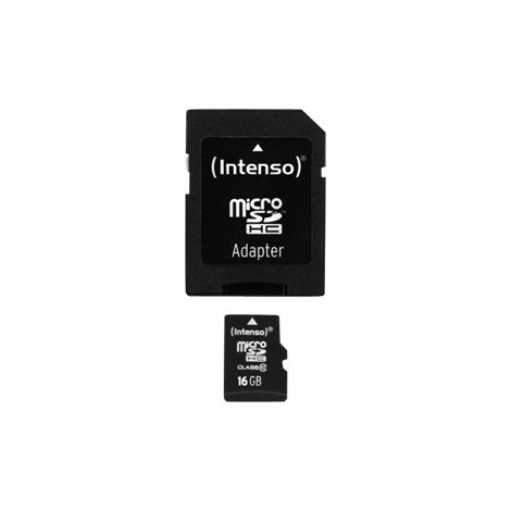 Memoria Micro SD 16GB Intenso Class 10 + Adaptador SD