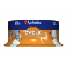 DVD-R Verbatim 4.7GB 16X Printable Lata 25U