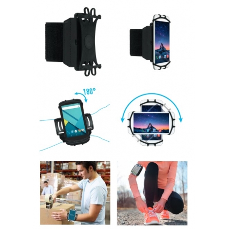 Brazalete Deportivo Mobilis 4" - 7" Black