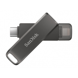 Memoria USB-C / Lightning 64GB Sandisk Ixpand Luxe Silver / Black