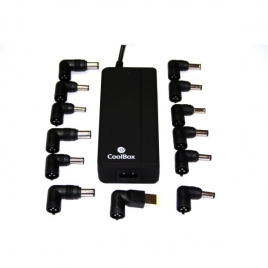 Alimentador Portatil Universal Coolbox 90W 15V-19V 14 Conectores + USB 2.1A