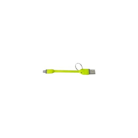 Cable Celly USB Macho / Lightning Macho Flexible 0.1M Green