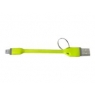 Cable Celly USB Macho / Lightning Macho Flexible 0.1M Green