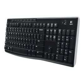 Teclado Logitech Wireless K270 Keyboard Black