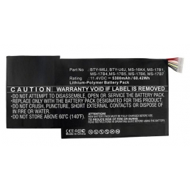 Bateria Portatil Compatible 5700MAH 11.4V BTY-M6J para Msi