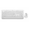 Teclado + Mouse Logitech Wireless Signature MK650 White