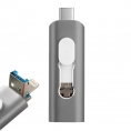 Memoria USB-C / Lightning / USB 128GB Cool Silver