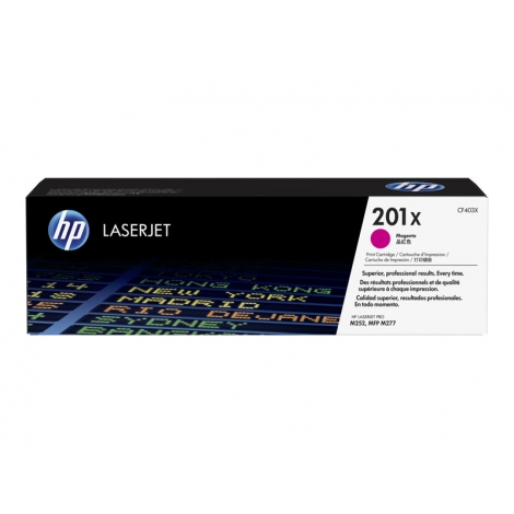 Toner HP 201X Magenta Gran Capacidad M252 MFP M277 2300 PAG