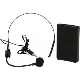 Microfono Diadema Jack 3.5MM + Trasnmisor Inalambrico para PORT15VHF-BT Black