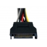 Adaptador Startech Fuente de Alimentacion Sata Macho / 2X Sata Hembra