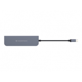Puerto Replicador USB-C Conceptronic HDMI + 2Xusb 3.0 + USB-C + SD + Micro SD