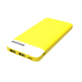 Bateria Externa Universal Celly Pantone 10.000MAH 2Xusb + USB-C Yellow