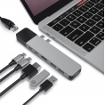 Puerto Replicador USB-C Hyper Dual 6 EN 2 para MacBook AIR / PRO Gray